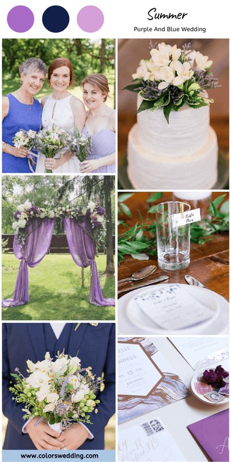 Colors Wedding Top 8 Purple And Blue Wedding Color Combos