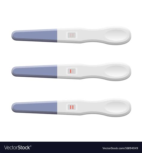 Even though your home pregnancy test might boast that it's practically foolproof, there's always a chance that the results could be off. Pregnancy tests set positive and negative result Vector Image