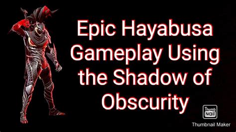 Epic Hayabusa Gameplay With His Epic Skin Shadow Of Obscurity Youtube