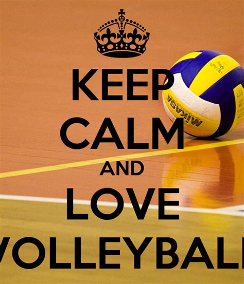 Keep Calm And Love Volleyball Poster Nikola Keep Calm O Matic