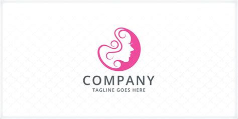 Curly Hair - Girl Logo Template | Codester