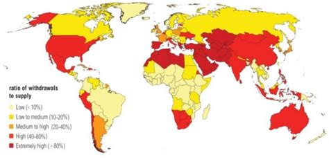 Día Del Agua El Mapa Que Muestra Los Países Con Más Riesgo De