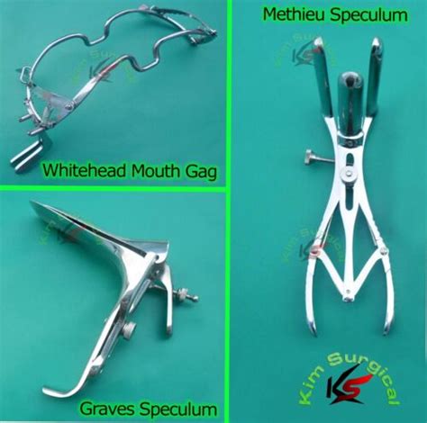 45 Whitehead Mouth Gag And Mathieu Rectal Speculum And Graves Speculum Ebay