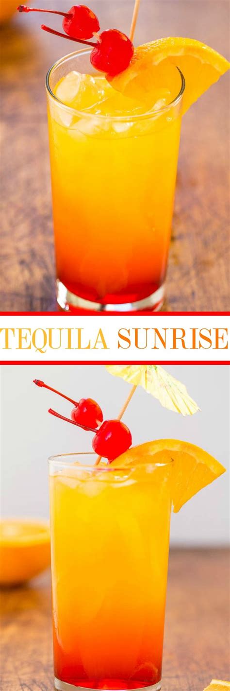 .how excitingly smoky, sweet and fruity tequila and light floral manzanilla ought to play together. Tequila Sunrise (Easy Tequila Mixed Drink!) | AverieCooks ...