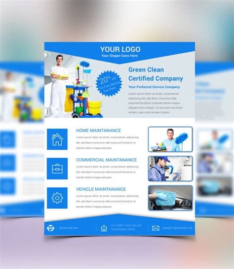 Cleaning Company Flyers Template Best Template Ideas