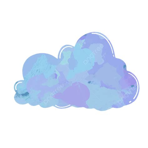 Blue Clouds Hd Transparent Blue Cloud Cartoon Cloud Blue Cloud Blue
