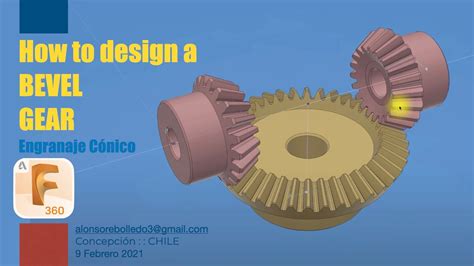 How To Design A BEVEL GEAR In FUSION YouTube