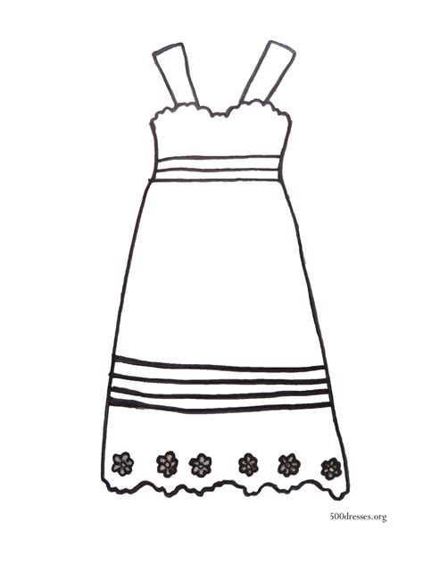 Coloring Pages Dress Coloring Home