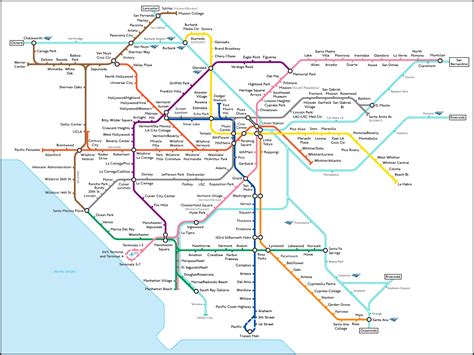 Los Angeles Metro Map Metro Maps Pinterest Los Angeles Angeles