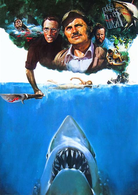 Steven Spielbergs Jaws Digital File Movie Poster Etsy