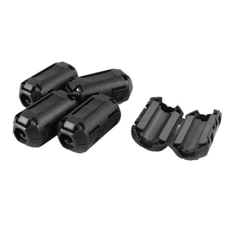 Ppyy New 5 Pcs Clip On Emi Rfi Noise Ferrite Core Filter For 7mm Cable In Clips From Office