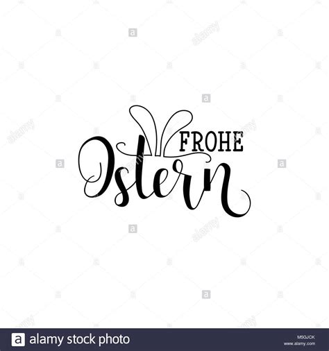 Frohe Ostern Lettering Translation From German Happy Easter Quote To Design Greeting Card