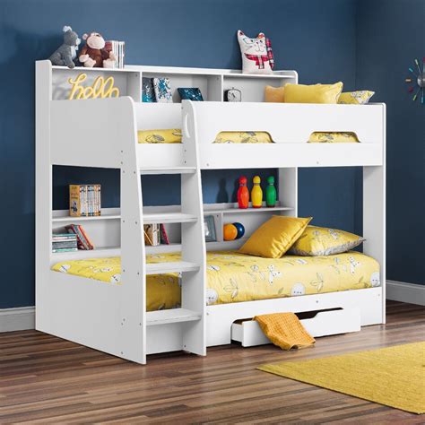 Next, i lined up the heads of the beds and. Orion Wood Storage Bunk Bed 3ft Single with 4 Mattress ...