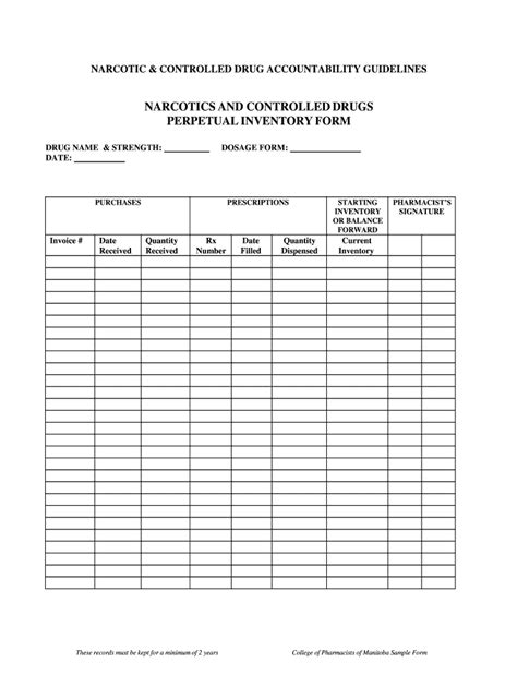 Narcotic Count Sheet Editable Template Airslate Signnow