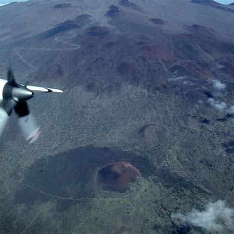 An Aerial View Of Mauna Keas Summit And S Flank Was Acquired In 1995