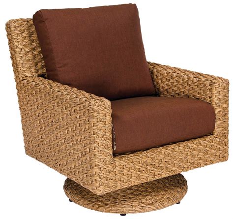 Whitecraft By Woodard Mona Wicker Swivel Chair Replacement Cushion