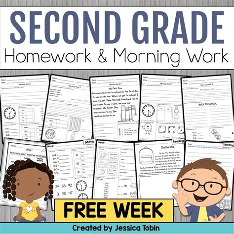 Free 2nd Grade Morning Workhomework Elementary Nest