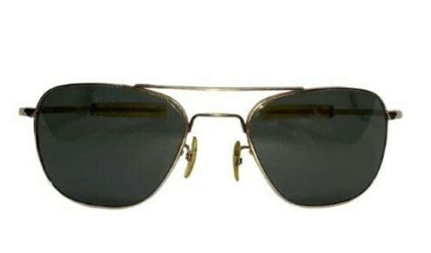 vintage american optical 12k gf 5 1 2 gold filled pilot aviator sunglasses ao ebay