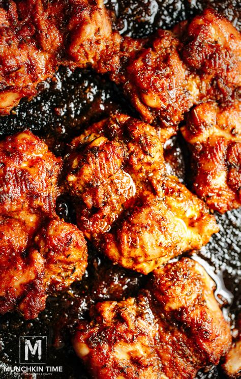 Fish out the garlic pieces from the marinade and place them in between the chicken thighs so they can roast at the same time. 30-min Oven Baked Boneless Skinless Chicken Thighs ...