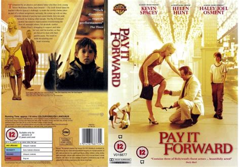 Pay It Forward 2000 On Warner Home Video United Kingdom Vhs Videotape