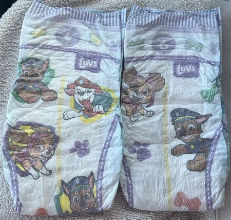 Paw Patrol Luvs Size 6 Sample Of Eight 8 Diapers Ebay