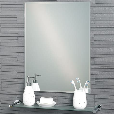 Buy Frameless Rectangular Bevelled Edge Large Fairmont Bathroom Mirror 1 Back2bath