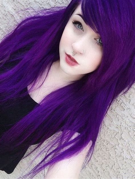 Black to purple ombre hair: 29 Bold Purple Hair Ideas For Daring Girls - Styleoholic