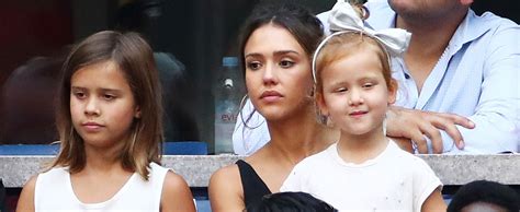 Jessica Albas Daughters Honor And Haven Are All Grown Up At Us Open 2016 2016 Us Open Bruce