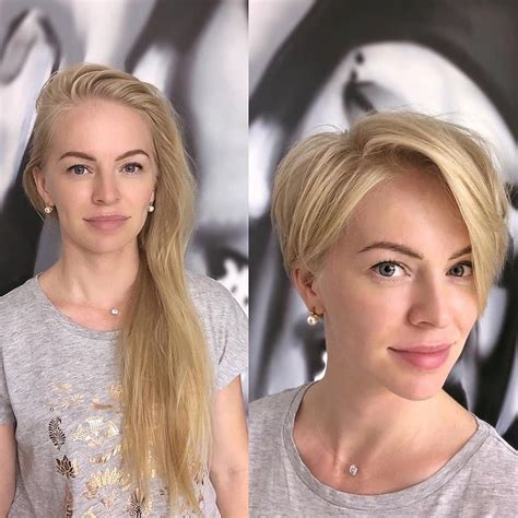 10 Amazing Long Hair To Short Hair Transformation Before And After Pop Haircuts