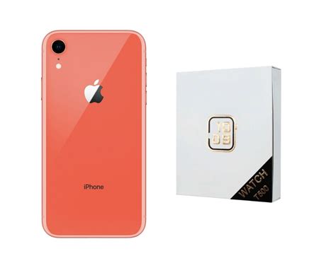Celular Apple Iphone Xr Reacondicionado gb Color Coral Más Reloj