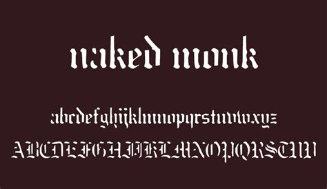 Naked Monk Free Font