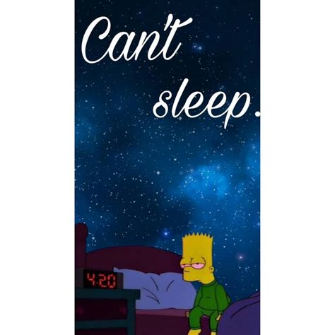 Download Bart Simpson Cant Sleep Wallpaper