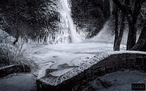 Winter Waterfall Desktop Wallpaper Wallpapersafari