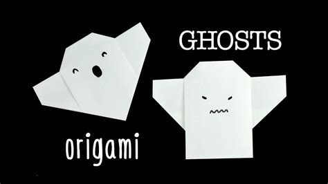 Easy Origami Ghost Tutorial For Halloween Origami Easy Origami Ghost