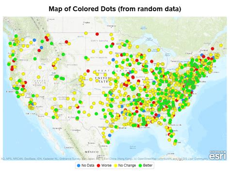 Colored Dot Map