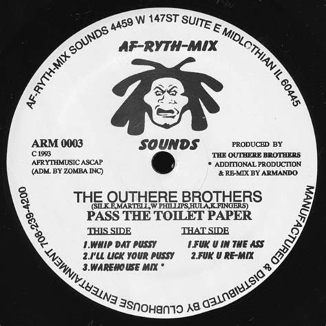 Pass The Toilet Paper By The Outhere Brothers 1993 12 Inch X 1 Af