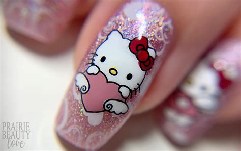 Nail Art Super Cute Hello Kitty Nails Ft Beautybigbang044 Prairie