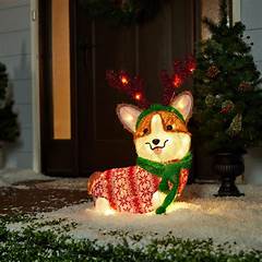 Lowes Christmas Corgi