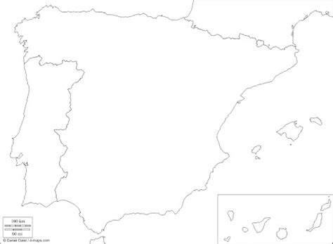 Ciencias Sociales Paco Sanandres Mapa Contorno España