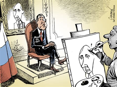 Medvedevone Year In Office Globecartoon Political Cartoons Patrick Chappatte