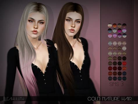 The Sims Resource Leahlillith Cold Nature Hair