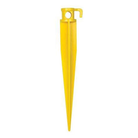 The spiked shoes served it's purpose. 15 in. Plastic Anchor Spike-HDPAPTS15 - The Home Depot