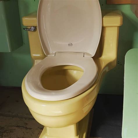 Vintage Yellow Toilet In Yellow Toilet Vintage Yellow Toilet