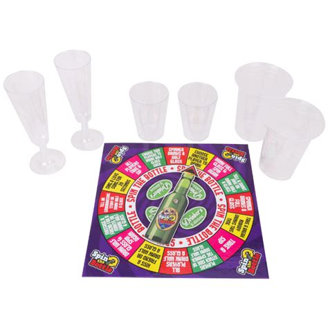 Drinkers Edition Spin The Bottle Game 10x10 Board Toyland