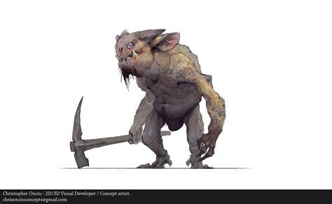 ‧ can watch the jpg ,gif and video post. ArtStation - Cave Goblin, christopher onciu | Creature design, Goblin, Monster design