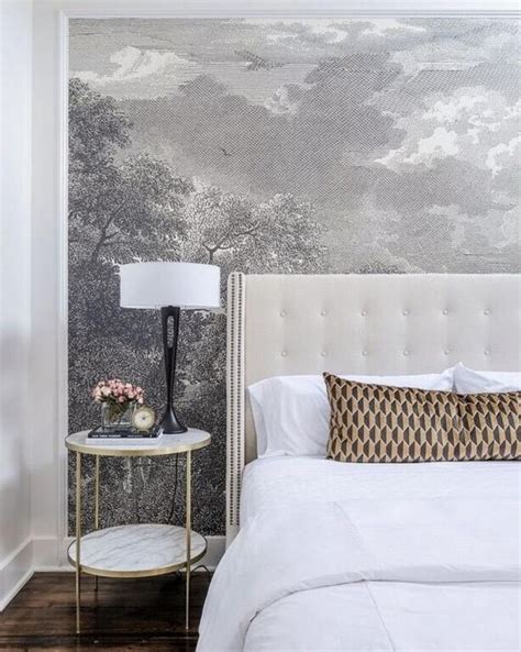 Incredible Wallpaper Headboard Ideas With Low Cost Home Decorating Ideas