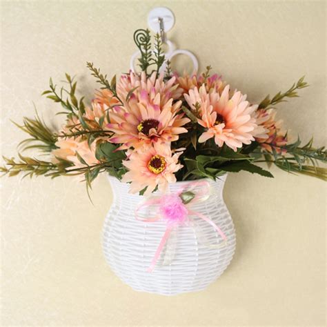Check spelling or type a new query. Flower Hanging Basket Vase Artificial Rattan Wall Hanging ...