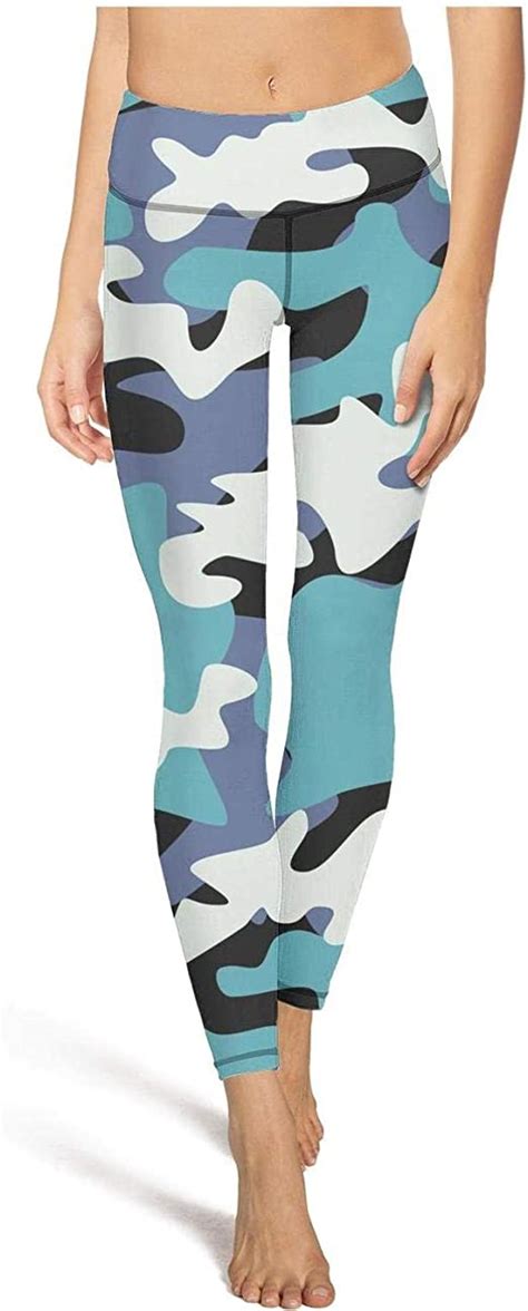 Womens Yoga Pants Multicam Camouflage Camo Blue Super Soft Yoga