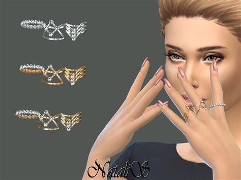 The Sims Resource Nataliscrystal Rings Set Left