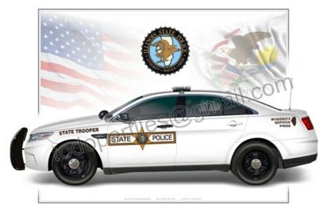 Ford Taurus Illinois State Police Patrol Car Profile Ebay